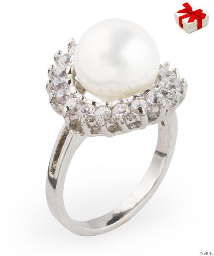 Pearl deals ring swarovski