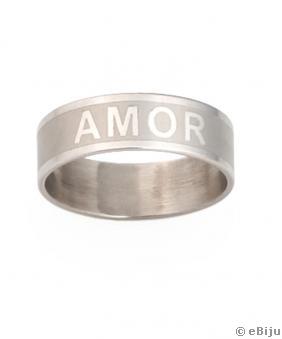 Inel inox "Amor", oţel inox, unisex